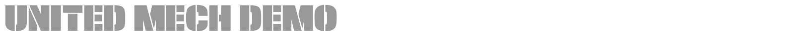 United Mech font preview